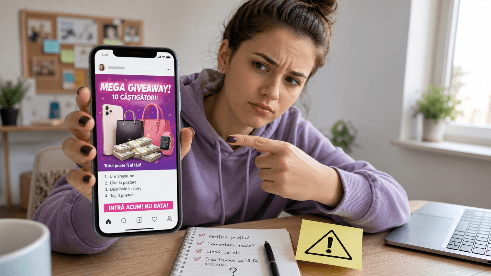 Cum recunoști un giveaway fals pe Instagram și TikTok