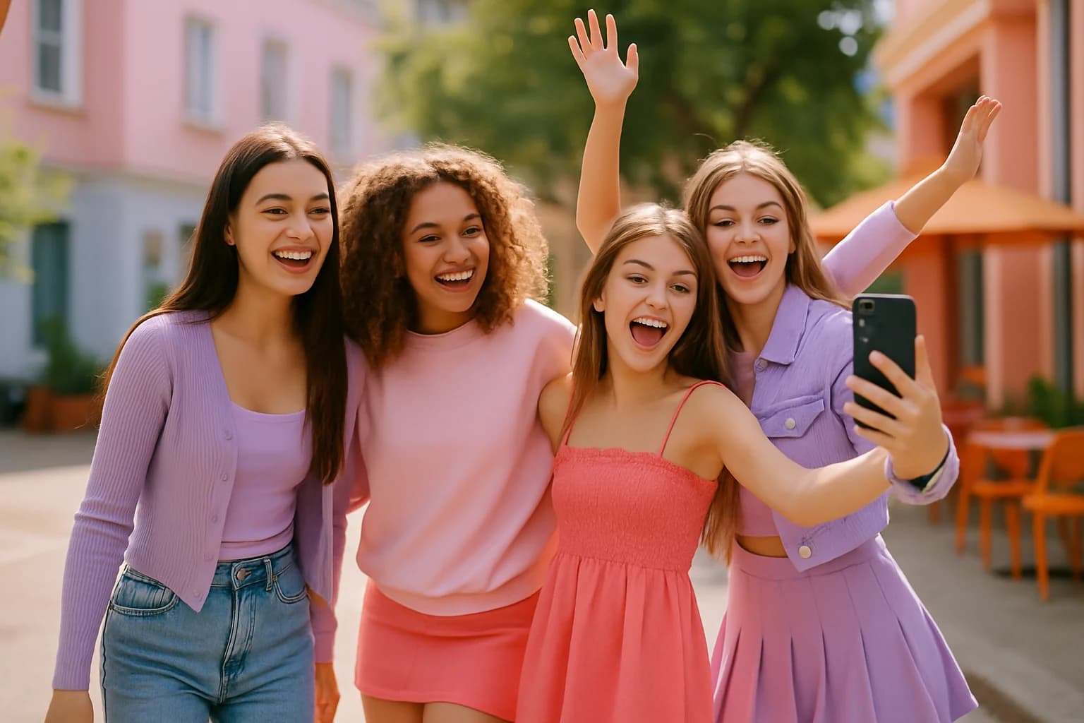 Idei de content de făcut cu prietenele pentru TikTok